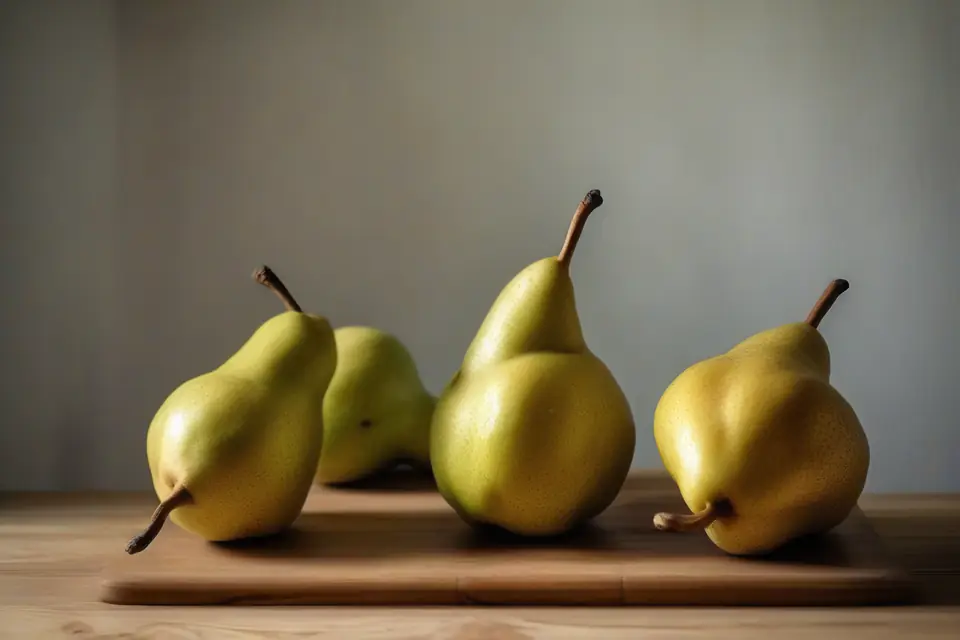 Three ripe pears