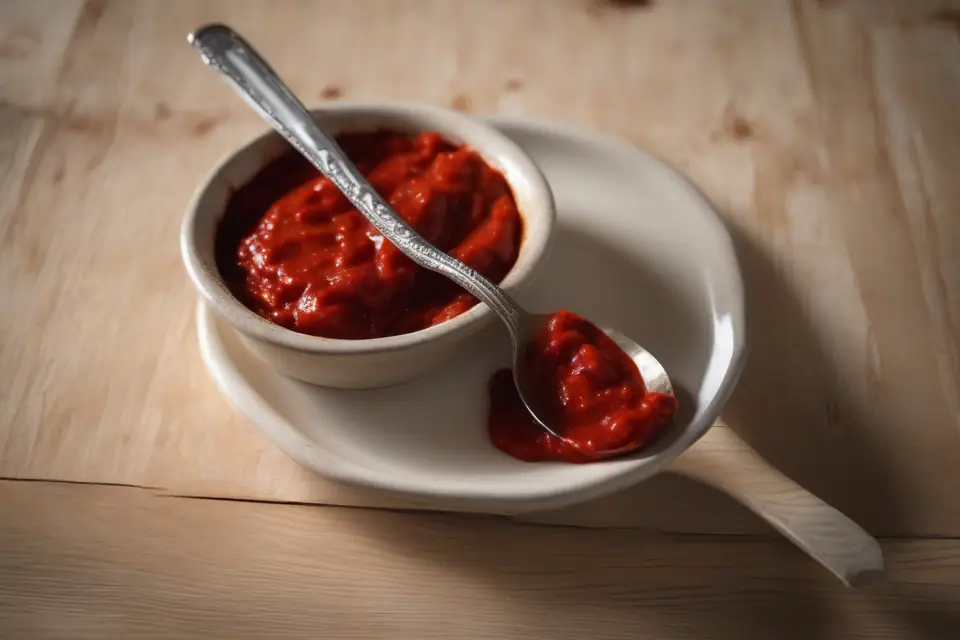 Tomato paste in a bowl
