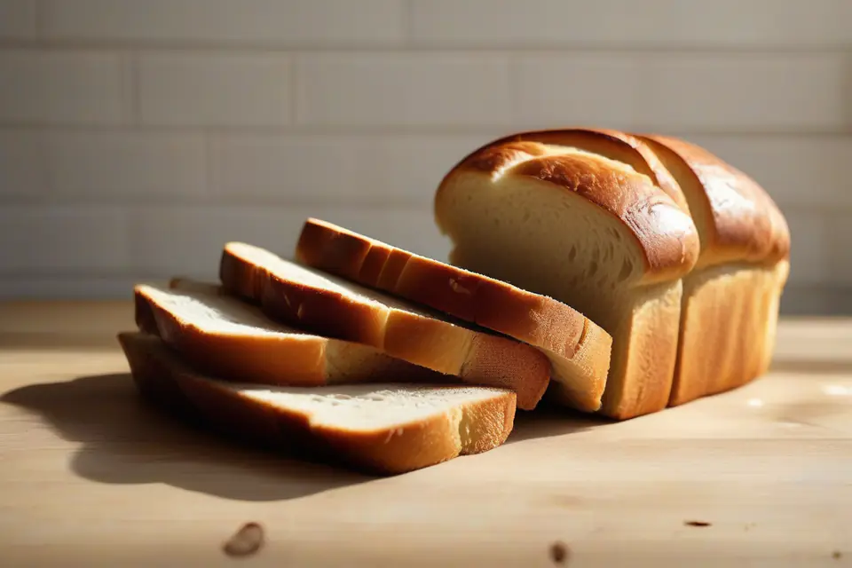 Slices of white bread
