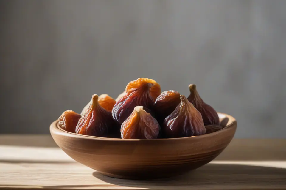 Dried figs in a bowl