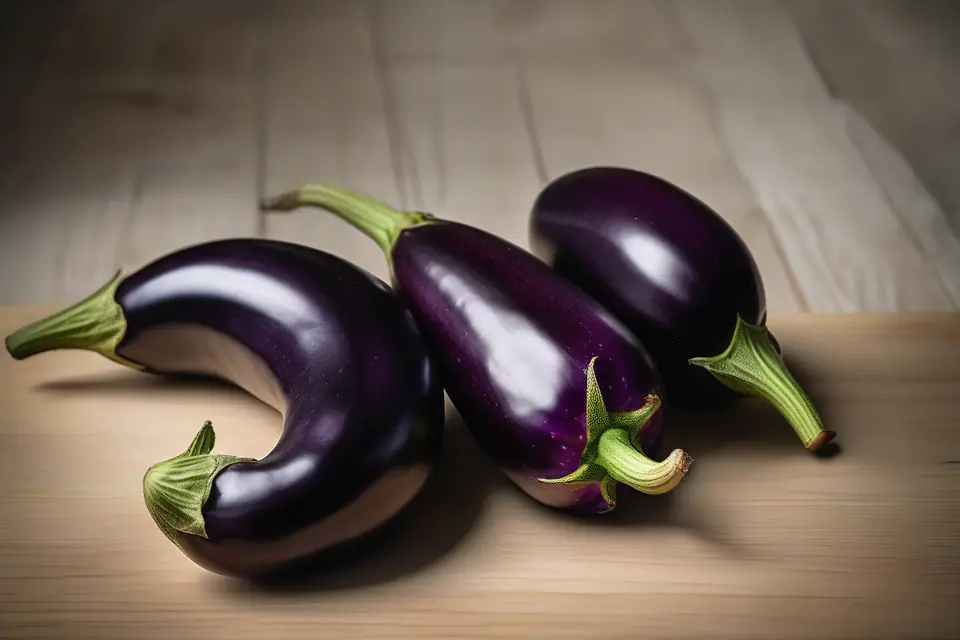 Two eggplants