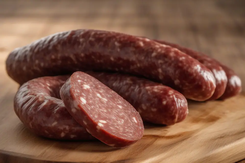Sliced Turkish sucuk