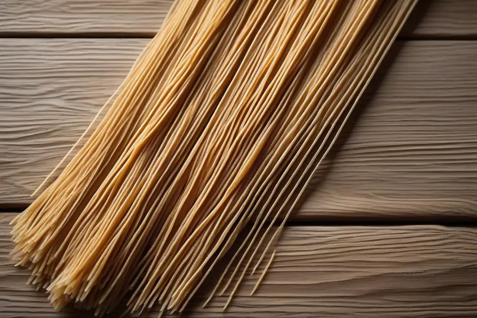 Raw whole wheat pasta