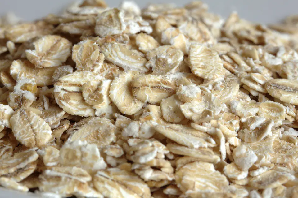 Close-up of rolled oats